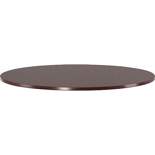 Lorell Essentials Conference Tabletop Laminated Round, Mahogany Top - 47.25" Table Top Width x 47.25" Table Top Depth x 1.25" Table Top Thickness - 1" Height - Conferencing - Assembly Required - Wood Top Material - 1 Each (LLR87240)