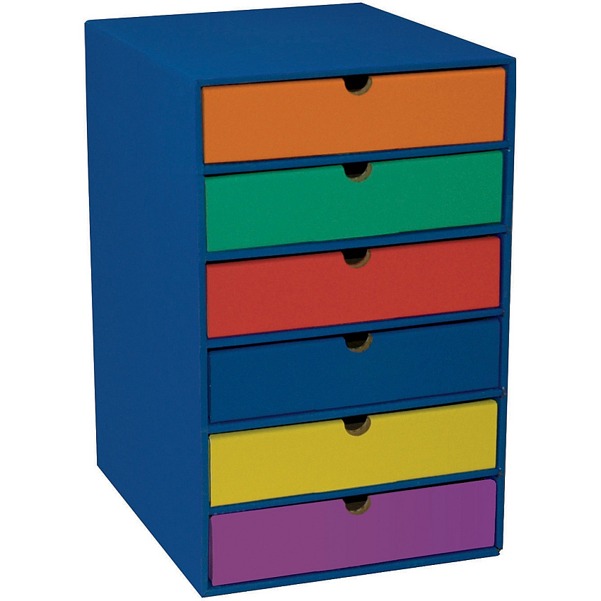 Classroom Keepers 6-Shelf Organizer 6 Shelf(ves) - 17.75" Height x 13.50" Width x 12" Depth - 70% Recycled - Blue - 1 Each (001312)