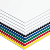 UCreate Foam Board Craft, Classroom - 20" Height x 30" Width - Assorted - Polystyrene - 10 / Carton (5554)