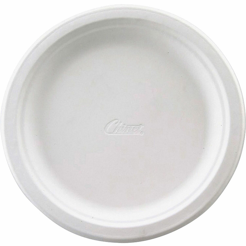 Chinet 8-3/4" Premium Tableware Plates 8.8" Diameter - White - 125 / Pack (21237)