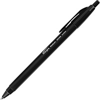 Integra Triangular Barrel Retractable Ballpnt Pens Medium Pen Point - Retractable - Black Ink - Black Plastic Barrel - 1 Dozen (38089)