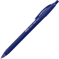 Integra Triangular Barrel Retractable Ballpnt Pens Medium Pen Point - Retractable - Blue Ink - Blue Plastic Barrel - 1 Dozen (38090)