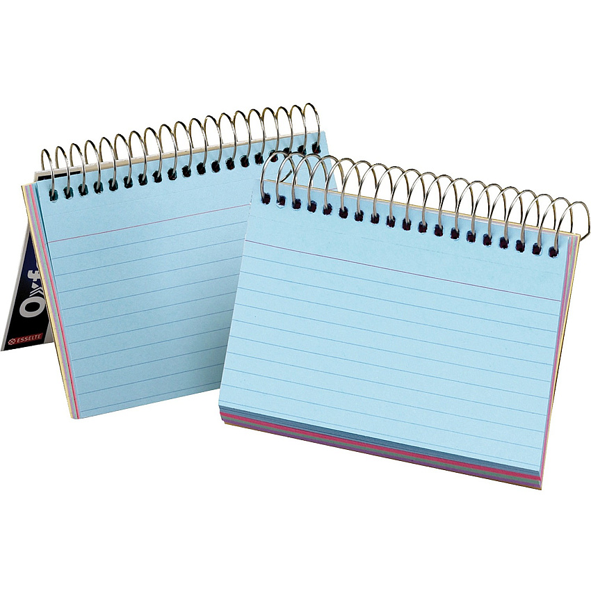 TOPS Oxford Spiral Bound Ruled Index Cards 3" x 5" Sheet Size - Assorted Paper - Perforated - 1 Each (40285)