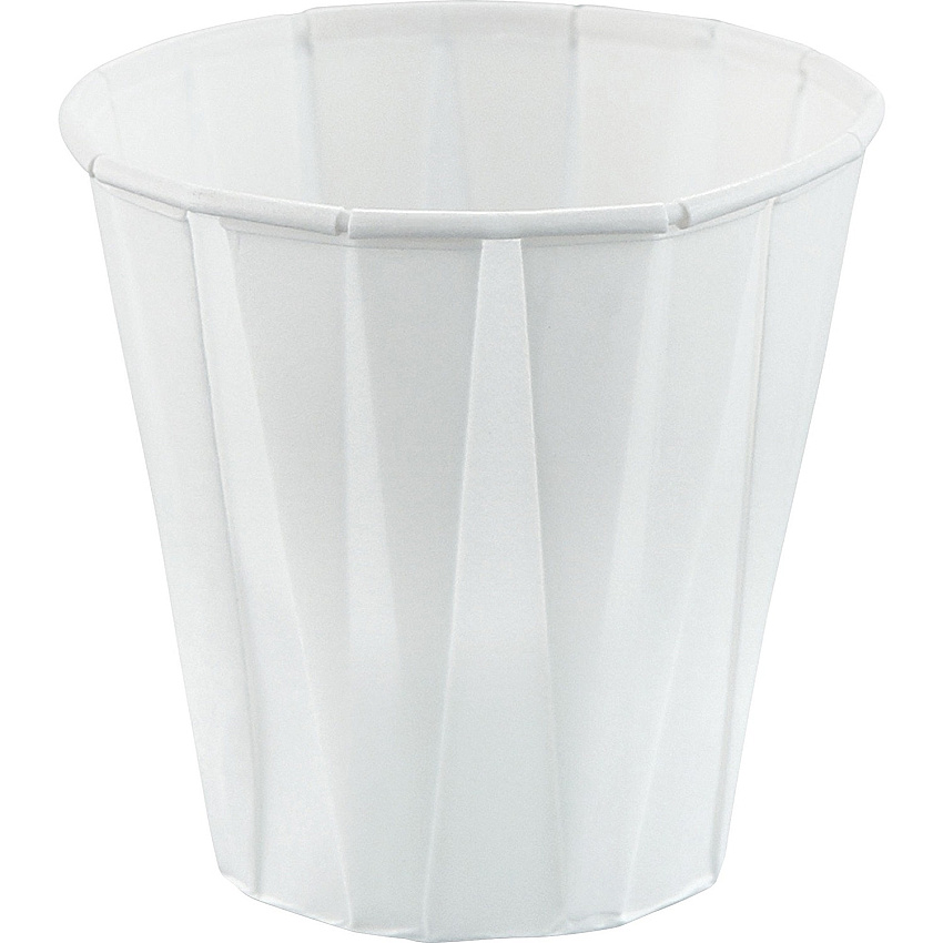 Solo 3.5 oz Treated Paper Souffle Portion Cups 3.50 fl oz - White - Paper - Medicine - 100 / Pack (4502050)