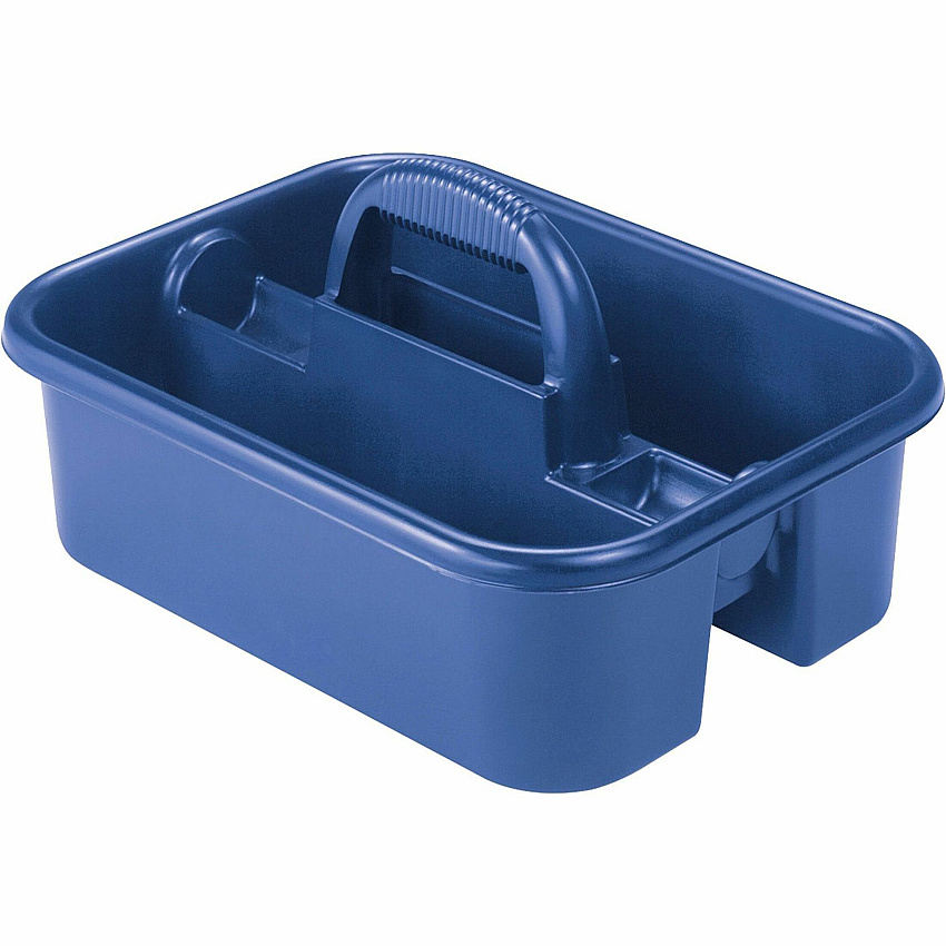 Akro-Mils Handheld Tote Caddy External Dimensions: 13.8" Width x 18.4" Depth x 9" Height - Polymer - Blue - For Tool - 1 Each (09185BLUE)