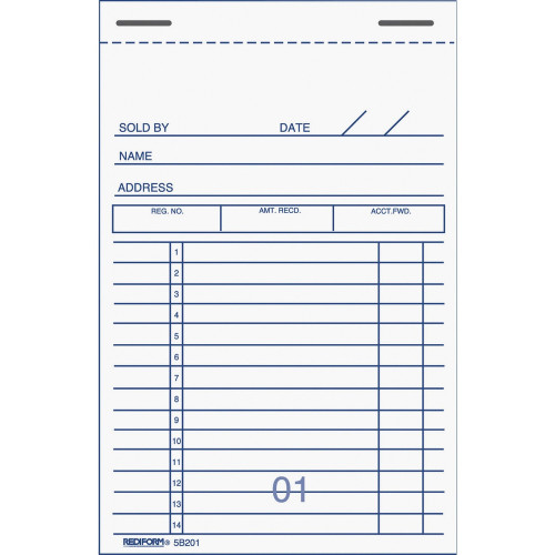 Rediform Sales Receipt Books (5B201)
