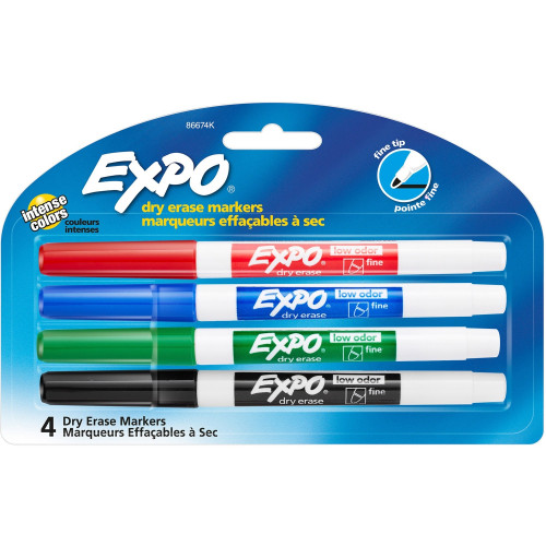 EXPO Low-Odor Dry-erase Markers (86674K)