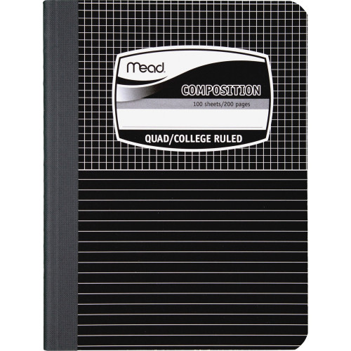 Mead Black Cover Graph Composition Book (09000)