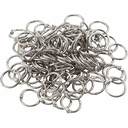 CLI Multipurpose Book Rings 0.5" Diameter - Round - Silver - Steel - 100 / Box (R09)