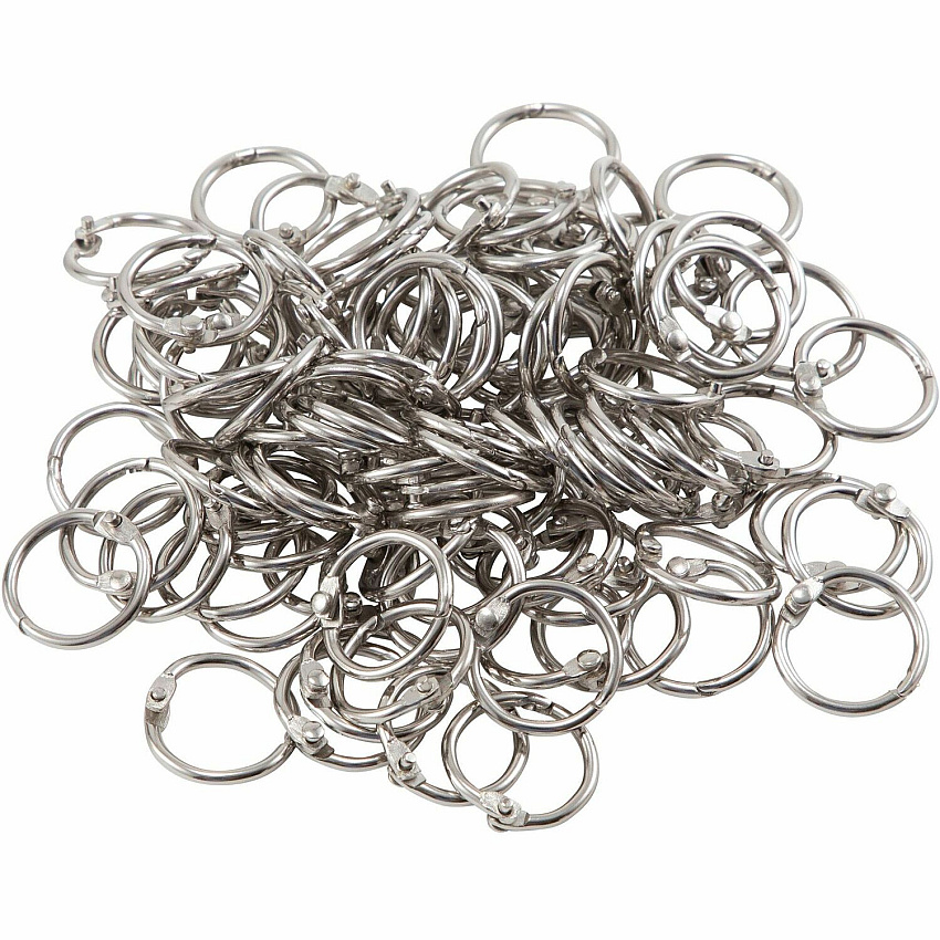 CLI Multipurpose Book Rings 0.5" Diameter - Round - Silver - Steel - 100 / Box (R09)