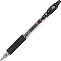 Pilot G2 Retractable XFine Gel Ink Rollerball Pens 0.5 mm Extra Fine Pen Point - Refillable - Retractable - Black Ink - Gel-based - 1 Dozen (31103)