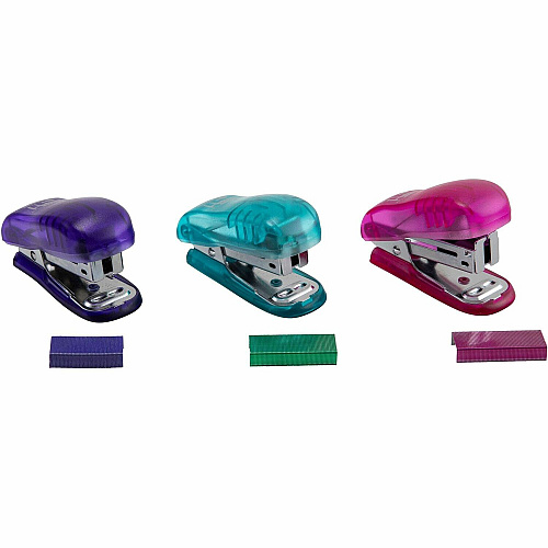 CLI Mini Stapler Kits Counter Display Assorted - 1 Each (82000)