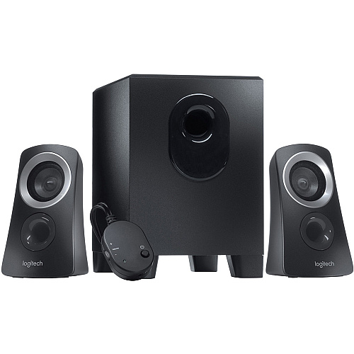 Logitech Z313 2.1 Speaker System - 25 W RMS - Black 48 Hz to 20 kHz - Headphone - 1 (980000382)