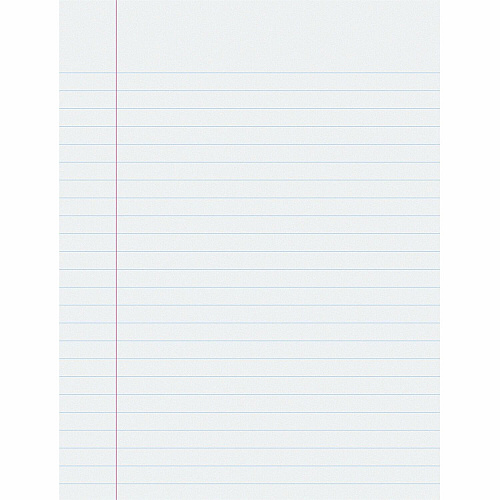 Pacon Composition Paper - Government - Letter 500 Sheets - Ruled Red Margin - 16 lb Basis Weight - Government-Letter - 8 1/2" x 11" Sheet Size - White Paper - 500 / Ream (2431)