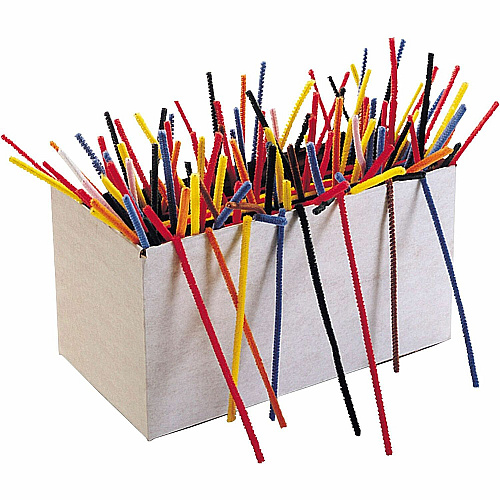 Creativity Street Chenille Stems Classpack Craft, Classroom Activities - 12.50" Height x 157.5 mil Thickness x 12" Length - Assorted - Polyester - 1000 / Box (911201)