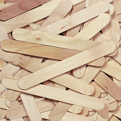 Creativity Street JumboCraft Sticks Craft - 750 mil Thickness x 6" Length - Natural - Wood - 500 / Box (377601)
