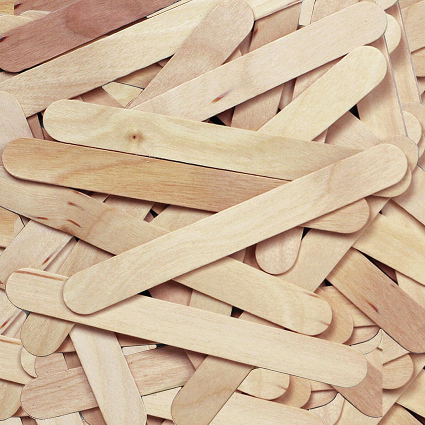 Creativity Street JumboCraft Sticks Craft - 750 mil Thickness x 6" Length - Natural - Wood - 500 / Box (377601)