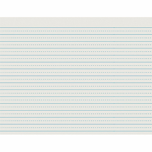 Pacon Alternate Dotted Ruled Newsprint - Letter 500 Sheets - 0.50" Ruled - 30 lb Basis Weight - Letter - 11" x 8 1/2" Sheet Size - White Paper - 500 / Ream (2623)