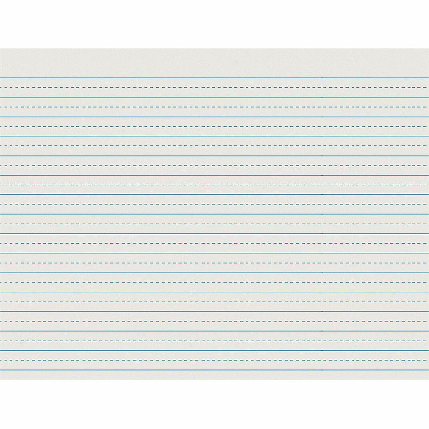Pacon Alternate Dotted Ruled Newsprint - Letter 500 Sheets - 0.50" Ruled - 30 lb Basis Weight - Letter - 11" x 8 1/2" Sheet Size - White Paper - 500 / Ream (2623)