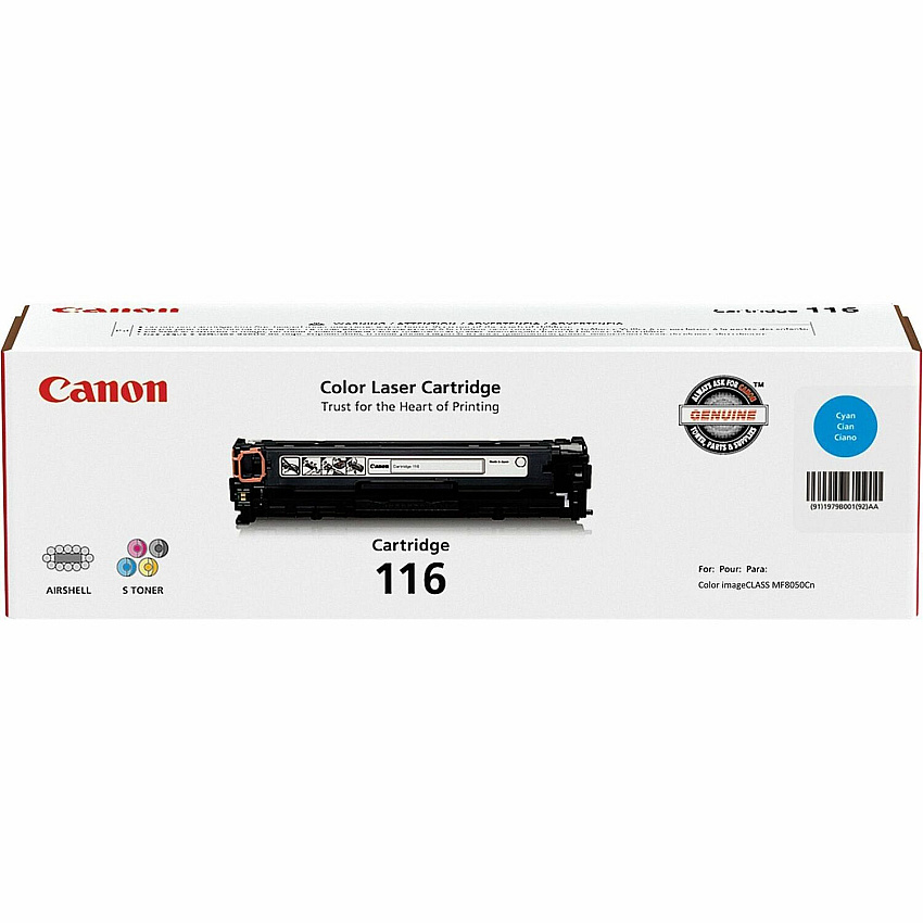 Canon 116 Original Toner Cartridge 1500 Pages (CRTDG116CY)