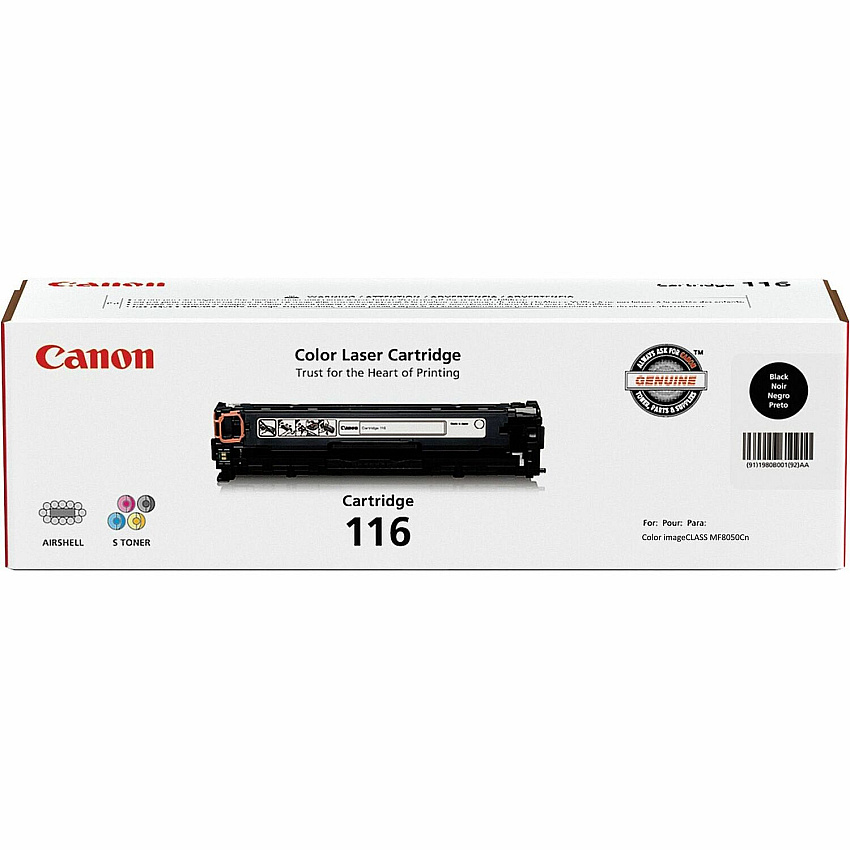Canon 116 Original Toner Cartridge 2300 Pages (CRTDG116BK)