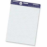 Pacon Ruled Easel Pads 50 Sheets - Stapled/Glued - Front Ruling Surface - Ruled Front Ruling - 1