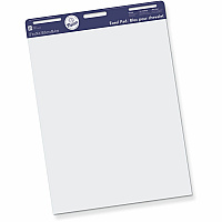 Pacon Unruled Easel Pads 50 Sheets - Plain - Stapled/Glued - Unruled Front Ruling - 27