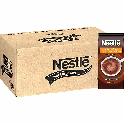 Nestea Nestle Hot Cocoa Whipper Mix Powder - 2 lb - Chocolate - 12 / Carton (42850)