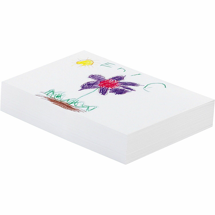 Pacon Drawing Paper 500 Sheets - Plain - 12" x 18" Sheet Size - White Paper - Acid-free, Process Chlorine-free - Recycled - 500 / Ream (4722)