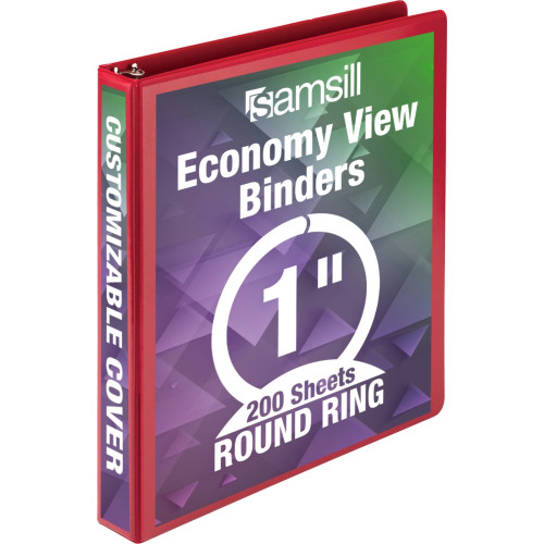 Samsill Economy Round Ring View Binders (18533)