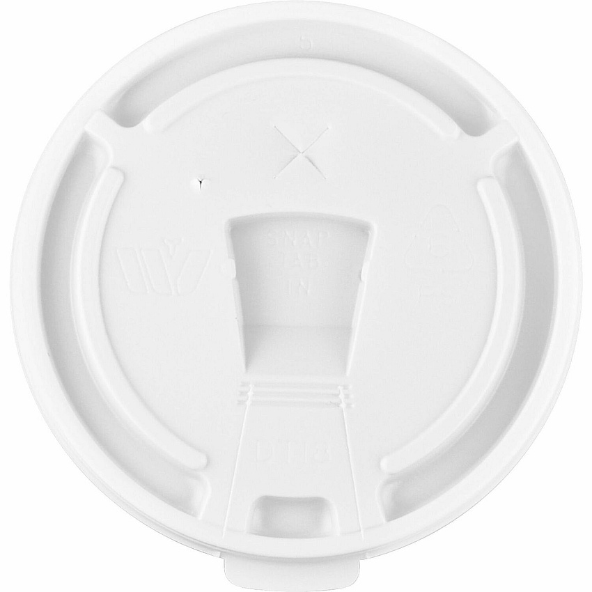 Genuine Joe 12oz-24oz Hot/Cold Foam Cup Lids White - 100/Pack - 10 / Carton (GJO58555)