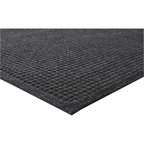 Genuine Joe EcoGuard Indoor Wiper Floor Mats Indoor - 36" Length x 24" Width - Plastic, Rubber - Charcoal Gray - 1 Each (GJO58935)