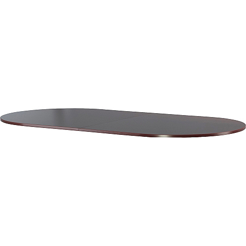Lorell Essentials Oval Conference Tabletop Oval Top - 48" Table Top Width x 96" Table Top Depth x 1.25" Table Top Thickness - 1" Height x 94.50" Width x 47.25" Depth - Conferencing - Assembly Required - Mahogany - 1 Each (LLR69150)