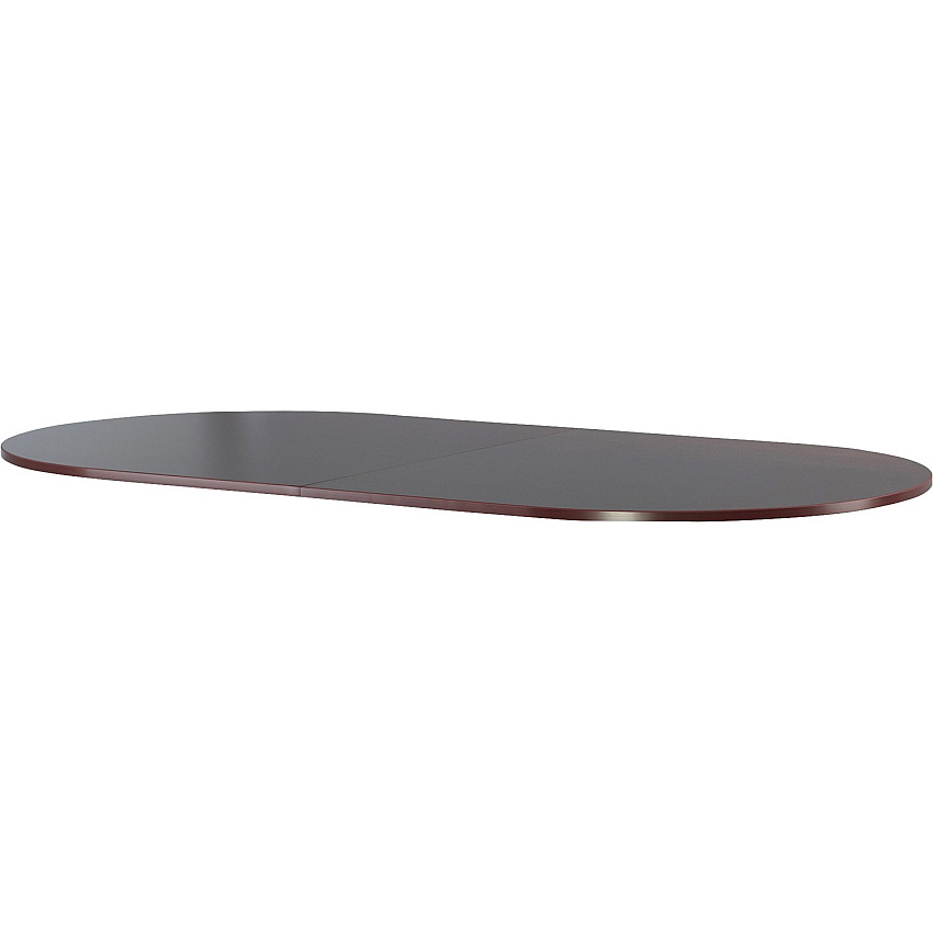 Lorell Essentials Oval Conference Tabletop Oval Top - 48" Table Top Width x 96" Table Top Depth x 1.25" Table Top Thickness - 1" Height x 94.50" Width x 47.25" Depth - Conferencing - Assembly Required - Mahogany - 1 Each (LLR69150)