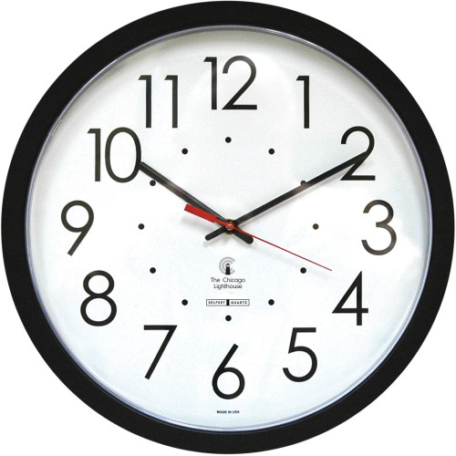 Chicago Lighthouse 14.5" Self/Set Quartz Clock (67800603)