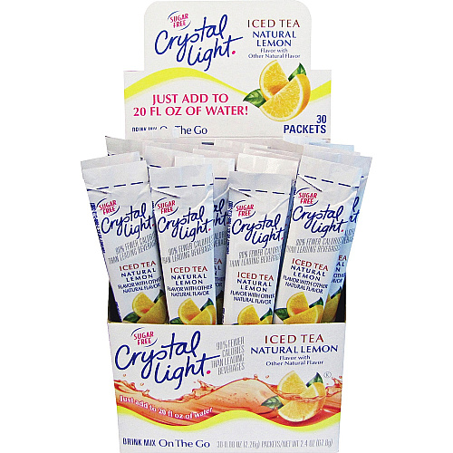 Crystal Light On-The-Go Ice Tea Flavored Drink Mix Sticks 0.04 oz - 30 / Box (00757)