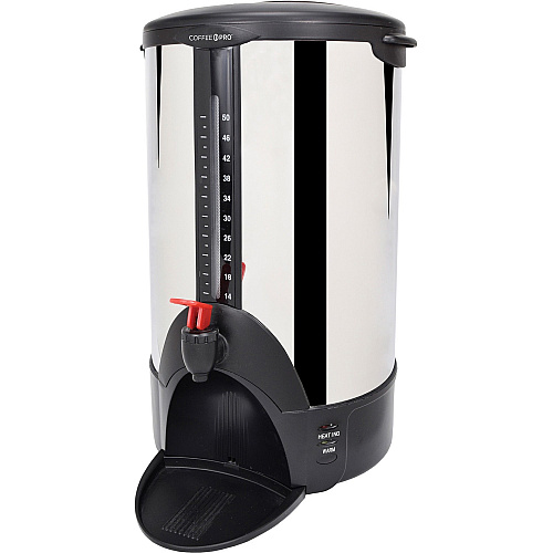Coffee Pro 50-cup Stainless Steel Urn/Coffeemaker 50 Cup(s) - Multi-serve - Stainless Steel - Stainless Steel Body (CP50)