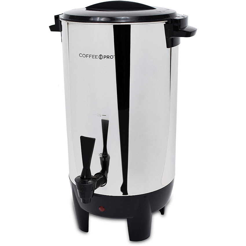 Coffee Pro 30-Cup Percolating Urn/Coffeemaker 30 Cup(s) - Multi-serve - Stainless Steel - Stainless Steel Body (CP30)