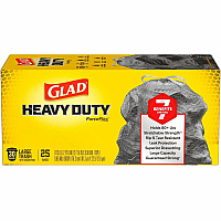 Glad ForceFlexPlus Large Drawstring Trash Bags Large Size - 30 gal Capacity - 24.88