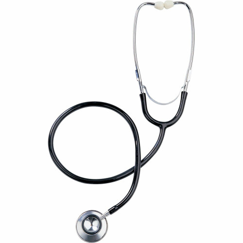 Medline Dual-Head Stethoscope, 22" Long, Black Tube (MDS926201)