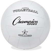 Champion Sports Rubber Volleyball Rubber, Nylon - White - 1  Each (VR4)
