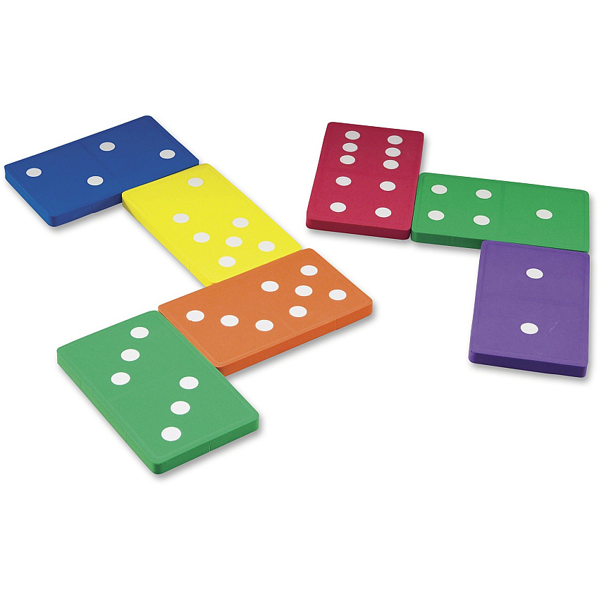 Learning Resources Foam Jumbo Dominoes Learning Toy - 5 Year & Up - Multi (LER6380)