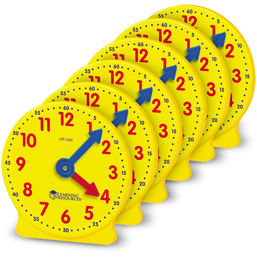 Learning Resources Pre K-4 Learning Clocks Set Learning Clock - Theme/Subject: Learning - 3-9 Year - Multi (LER2202)
