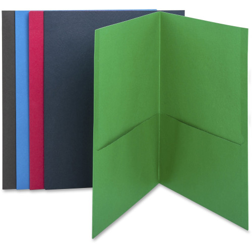 Business Source Two-Pocket Folders (78502)
