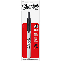 Sharpie Retractable Permanent Marker Fine Marker Point - Retractable - Black Ink - 1 Each (32721PP)