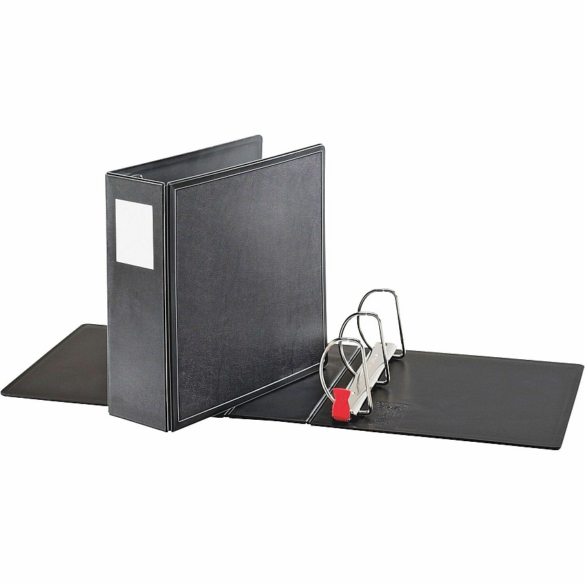 Cardinal SuperLife EasyOpen Locking Slant-D Binder 4" Binder Capacity - Letter - 8 1/2" x 11" Sheet Size - 775 Sheet Capacity - 3 Ring(s) - Fastener(s): D-Ring - Polypropylene - Black - 2.60 lb - Hinged, Non-stick, Heavy Duty, Sheet Lifter, Lock (14042CB)