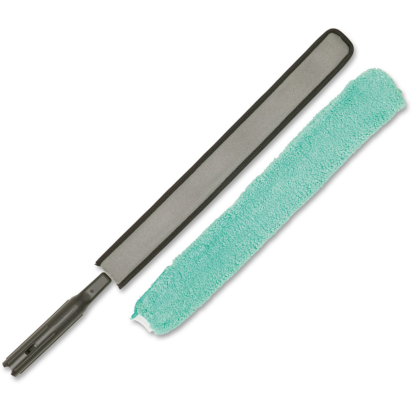 Rubbermaid Commercial HYGEN Quick-Connect Flexible Dusting Wand 28.8" Overall Length - Black - 1 Each (Q85000BK)