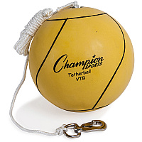 Champion Sports Yellow Tether Ball Rubber, Nylon - Yellow - 1  Each (VTB)