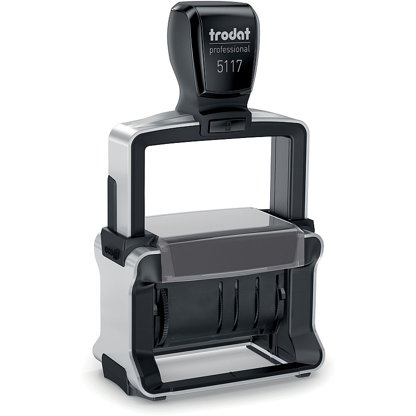 Trodat Professional 12 Message Date Stamp Message Stamp - ANSWERED, BACKORDERED, CANCELLED, BILLED, RECEIVED, EMAILED, CHECKED, DELIVERED, ENTERED, PAID, SHIPPED, ... - 10000 Impression(s) - Black - Recycled - 1 Each (T5117)