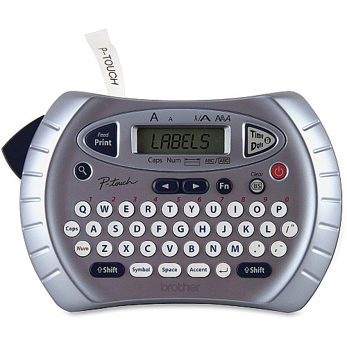 Brother PT-70 Handheld Labeler Direct Thermal - Tape, Label - 0.37" , 0.50" - LCD Screen - Battery - 4 Batteries Supported - AAA - Alkaline - Manual Cutter, Date Function, Time Function, QWERTY - for Home, Office (PT70BM)